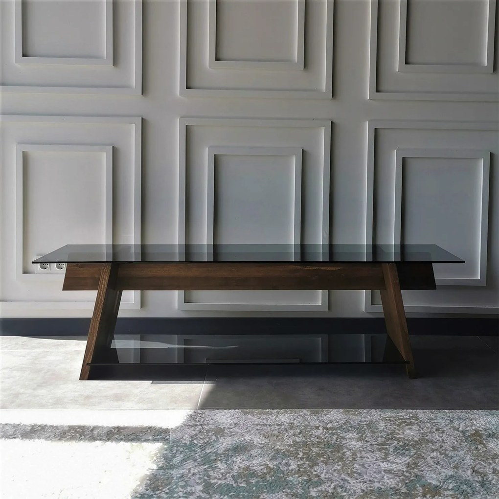 Móvel TV TV201 – Walnut Black – 158 cm