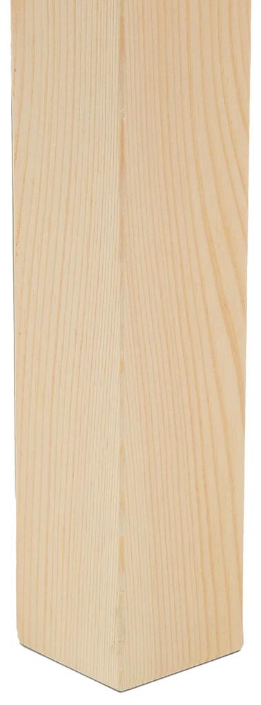 Beliche em madeira de pinho castanho claro 90 x 200 cm REGAT Beliani