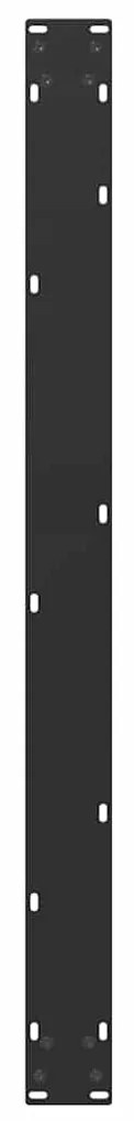 Pés para mesa de jantar em formato de U, 2 peças, preto, 100x(72-73) c