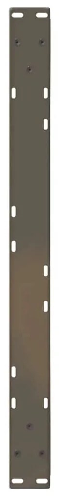 Pés para mesa de centro 2 peças aço natural 70x(30-31,3) cm aço