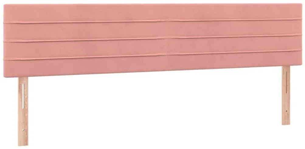 Cama boxspring com colchão 120x190 cm veludo rosa
