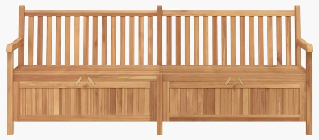 Banco de Armazenamento para Jardim Castanho 228 x 60 x 90 cm