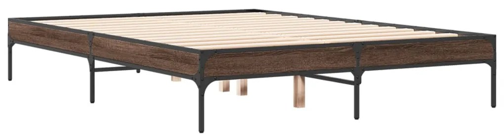 Estrutura de cama 135x190cm derivados madeira/metal