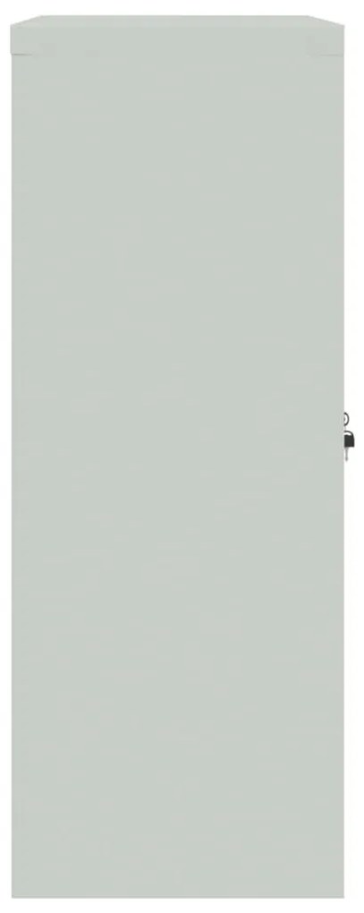 Arquivador 90x40x105 cm aço cinzento-claro