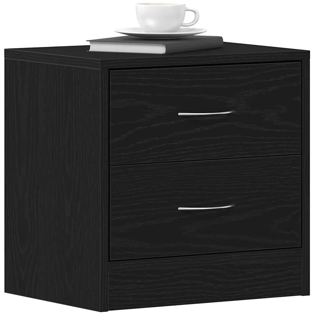 Mesas de cabeceira 2 pcs 40x30x40 cm carvalho preto