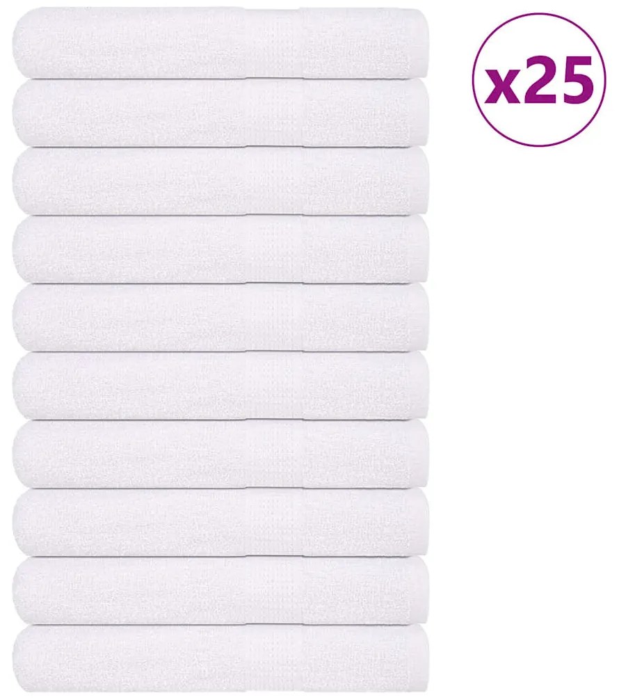 Toalhas de sauna 25 pcs 80x200 cm 360 gsm 100% algodão branco