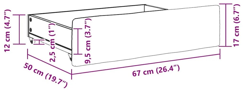Gavetas de cama 2 pcs derivados de madeira e veludo preto