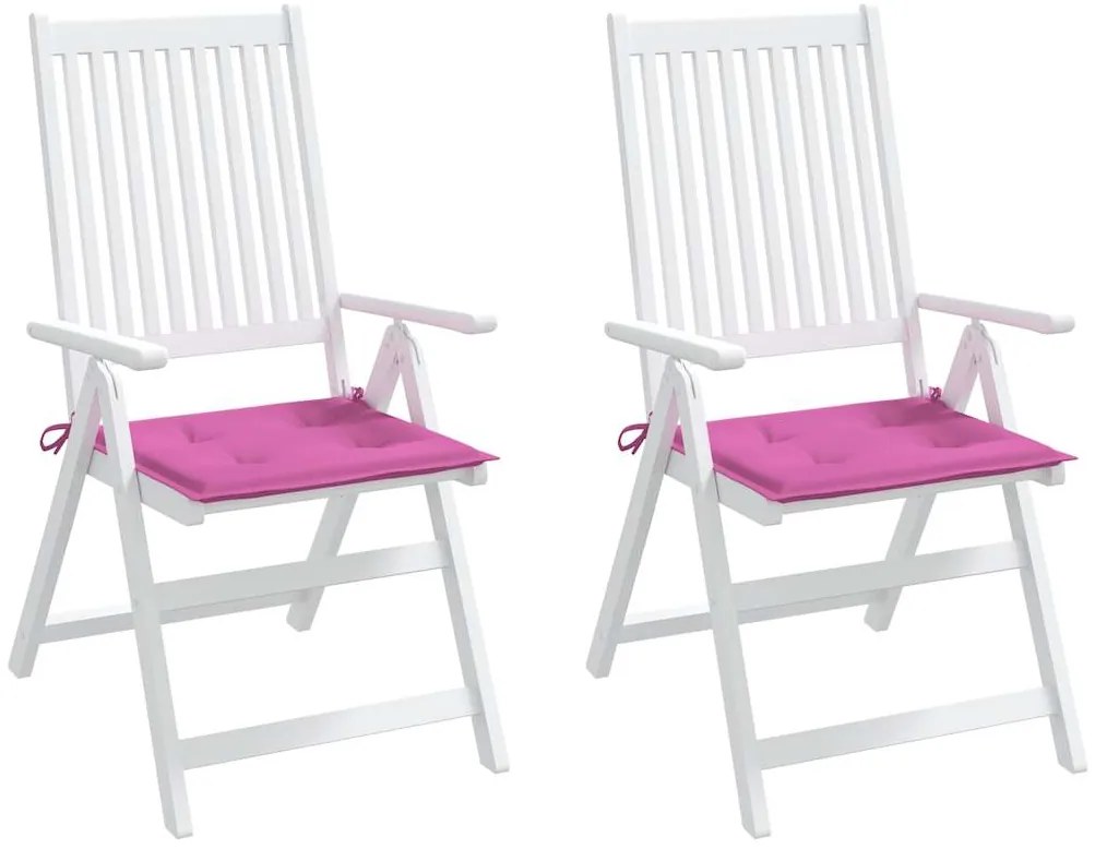 Almofadões p/ cadeira 2pcs 50x50x4cm tecido rosa
