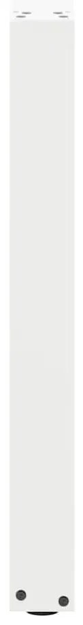 Pés de mesa de jantar em forma de U, 2 peças, branco, 80x (72-73) cm,