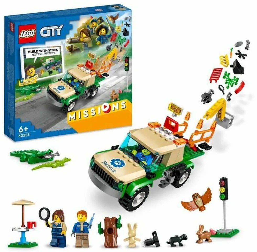 Playset Lego City 60353 Wild Animal Rescue Missions (246 Peças)