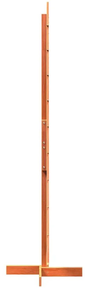 Árvore de Natal decorativa 180 cm pinho maciço castanho-mel