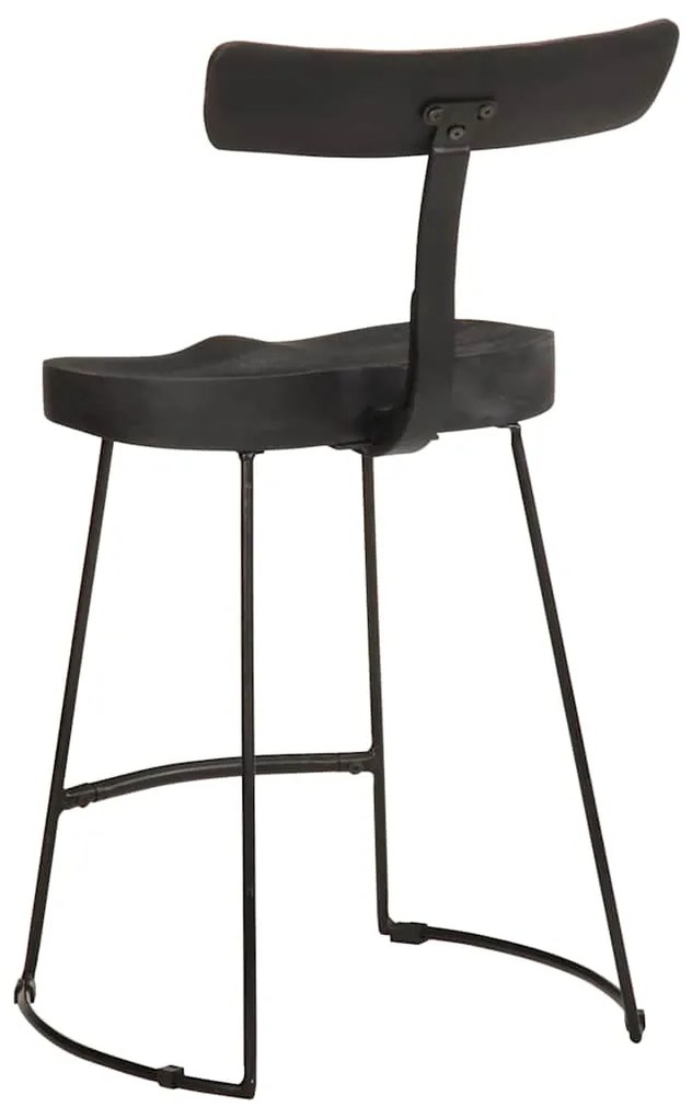 Bancos de bar 2 pcs 49x43x79 cm madeira de mangueira maciça