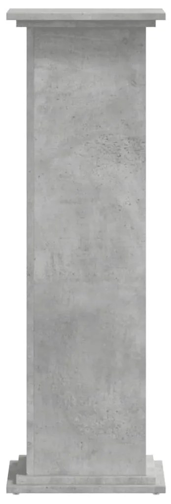 Suporte p/ plantas 33x33x100 cm derivados madeira cinza cimento