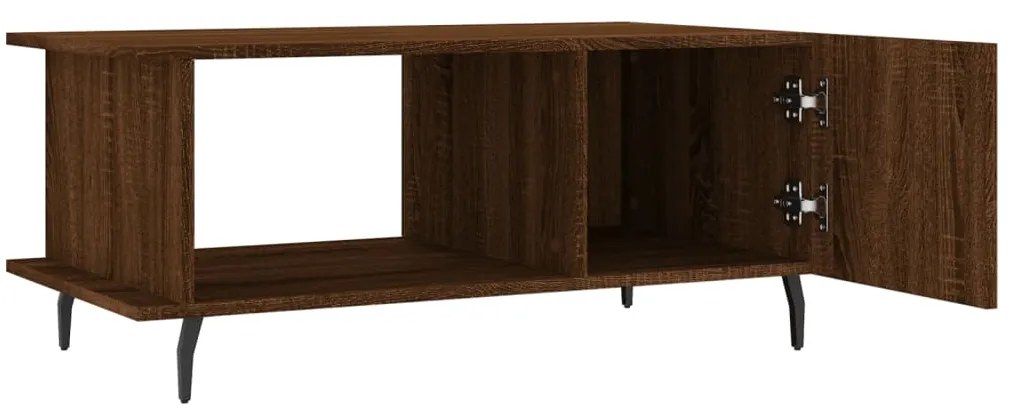 Mesa centro 90x50x40 cm derivados de madeira carvalho castanho