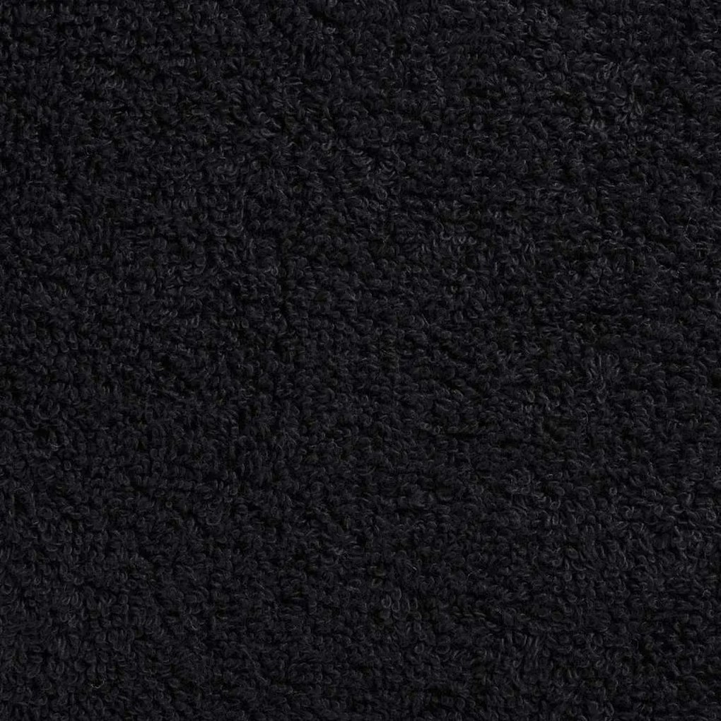 Toalhinhas 25 pcs Preto 100 x 200 cm Algodão