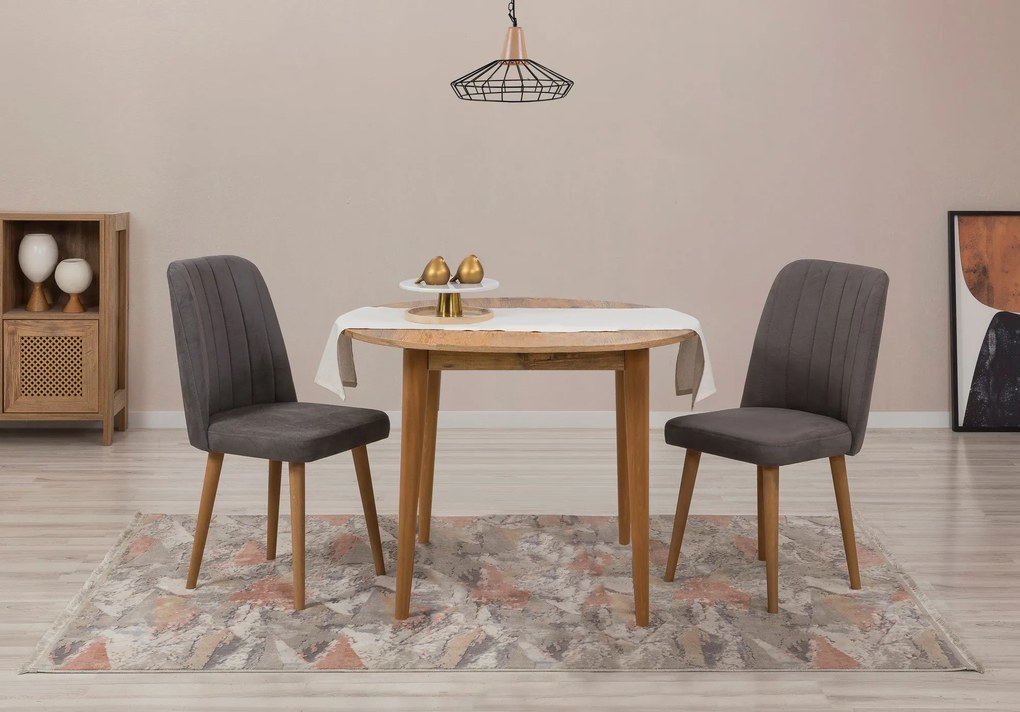 Conjunto de Mesa de Jantar Extensível e Cadeiras Vina – Pinho Atlântic