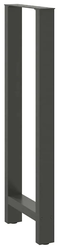 Pés para mesa de bar antracite 2 peças 40x(110-111) cm aço
