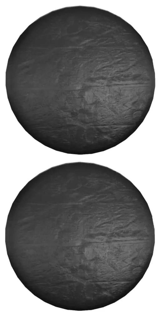 Capas p/ mobília de jardim 2 pcs c/ 10 ilhós Ø260x90 cm redondo