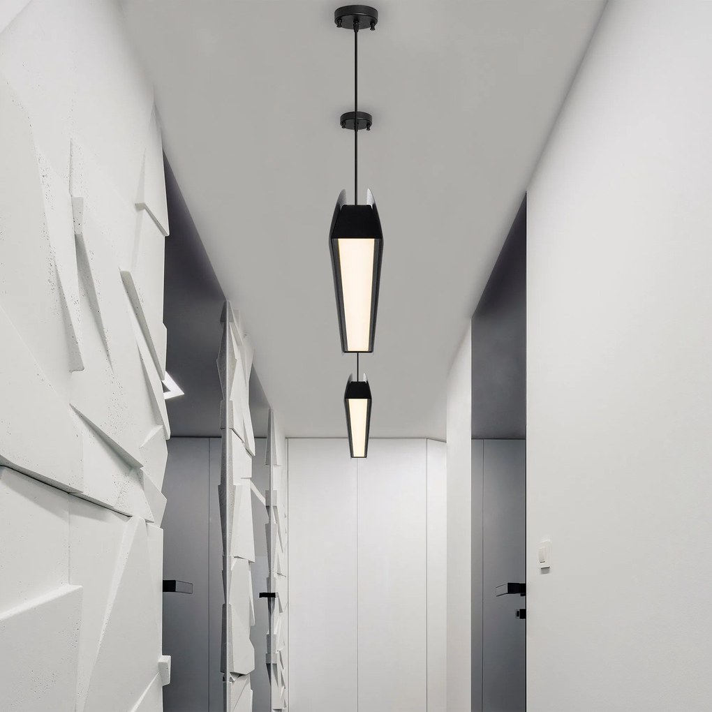 Chandelier Ens – Preto – 109 cm x 10 cm x 130 cm