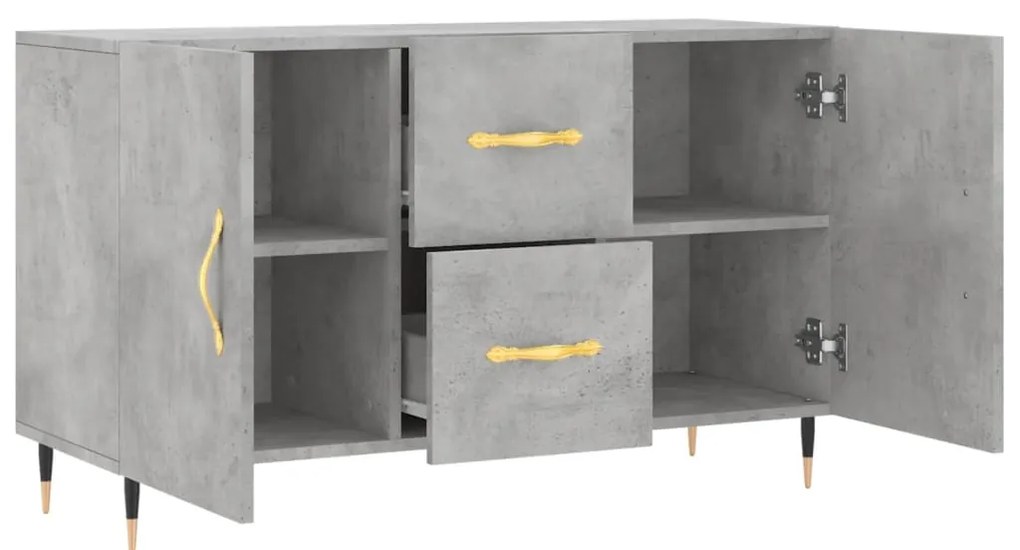 Aparador 100x36x60 cm derivados de madeira cinzento cimento