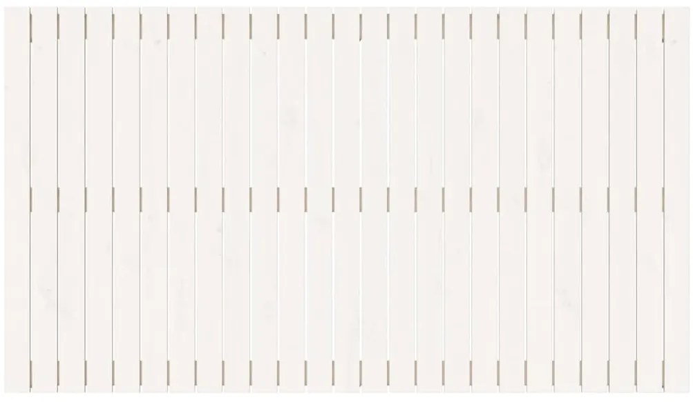 Cabeceira de parede 159,5x3x90 cm pinho maciço branco