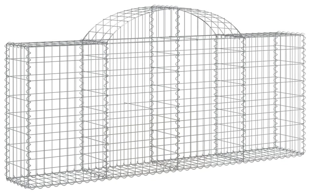Cestos gabião arqueados 20pcs 200x30x80/100cm ferro galvanizado