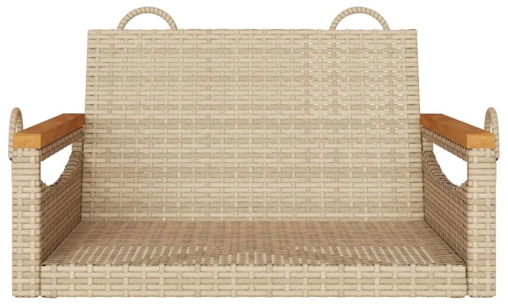 Banco baloiço 63x62x40 cm vime PE bege