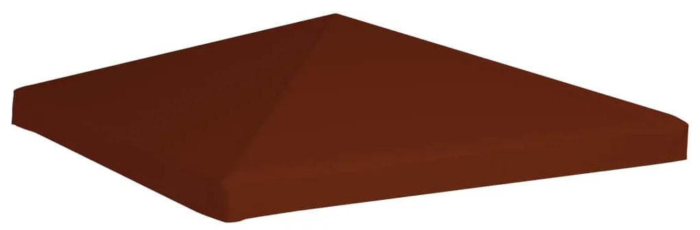 Cobertura de gazebo 310 g/m² 3x3 m terracota