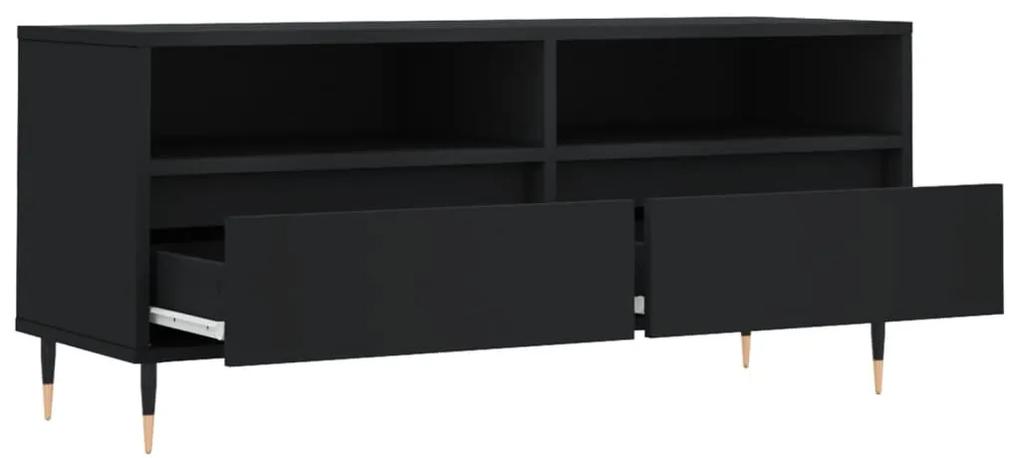 Móvel de TV 100x34,5x44,5 cm derivados de madeira preto