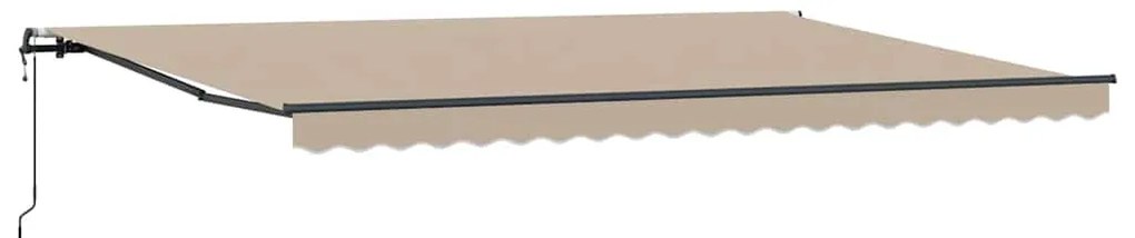 Toldo Retrátil Automático Bege 500x300 cm da