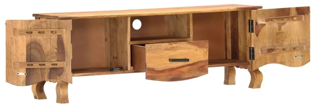 Móvel de TV 115x30x42 cm madeira maciça
