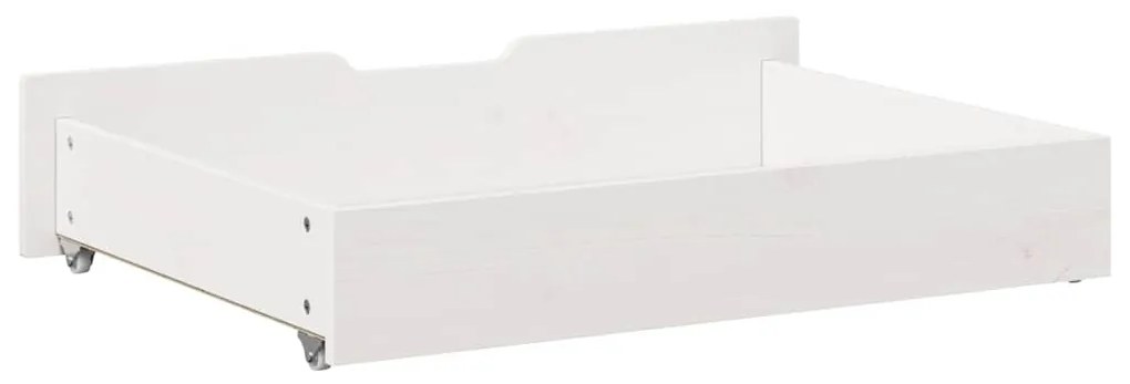 Gavetas para cama 2 pcs 85x55x17 cm pinho maciço branco