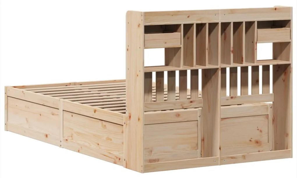 Cama sem colchão 135x190 cm madeira de pinho maciça