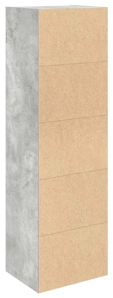 Estante 31x24x102 cm derivados de madeira cinzento cimento