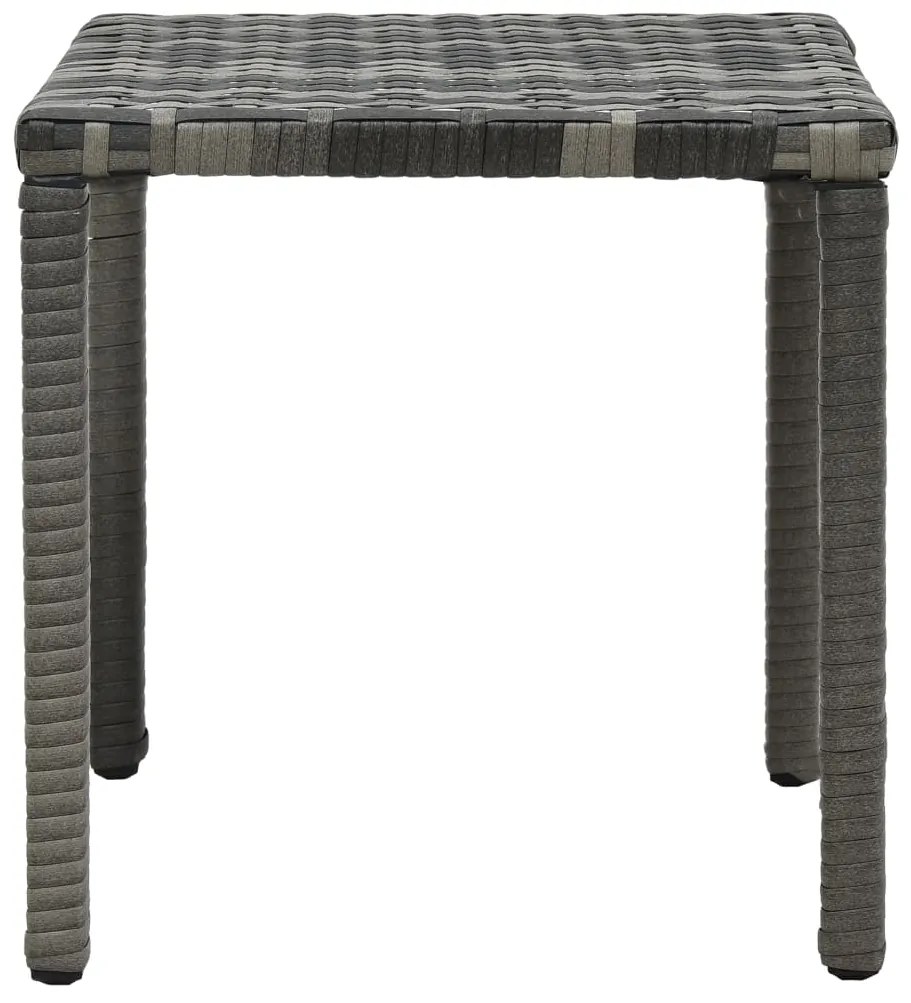 Espreguiçadeiras com mesa vime PE antracite