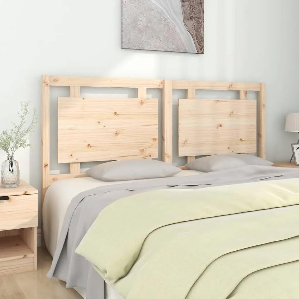 Cabeceira de cama 165,5x4x100 cm madeira de pinho maciça