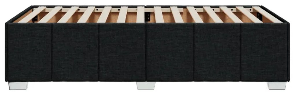 Estrutura de cama sem colchão 90x200 cm tecido preto