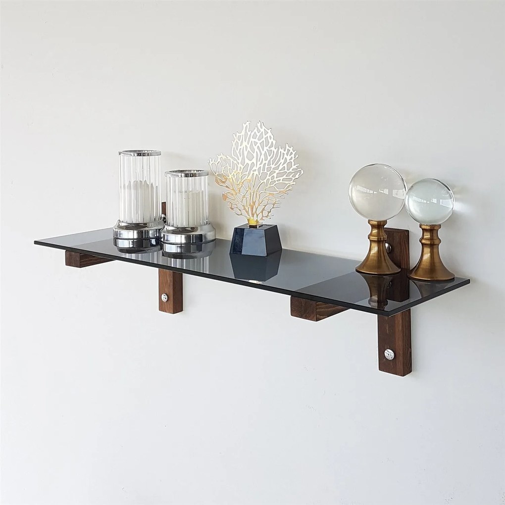 Prateleira de Parede R101 – Nogueira – 85x25x25 cm