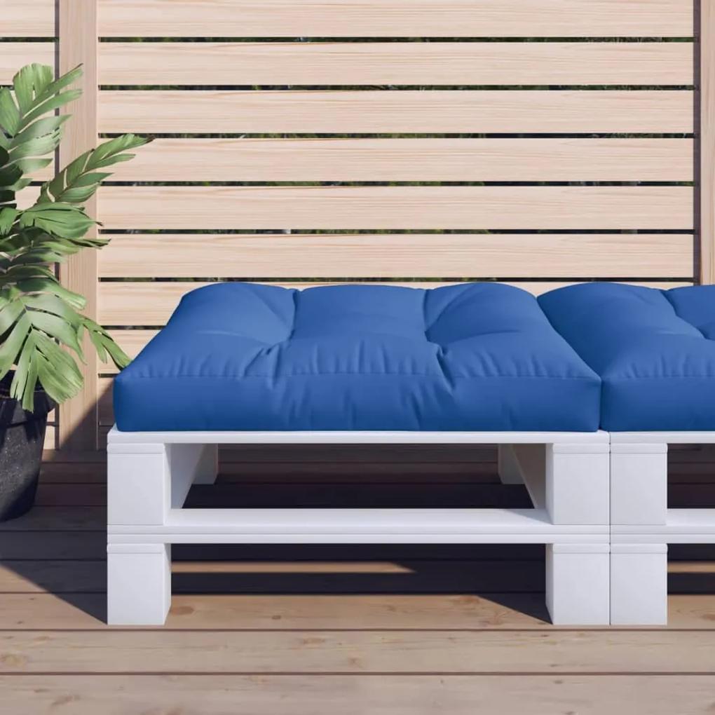 Almofadão para sofá de paletes 70x70x10 cm azul real