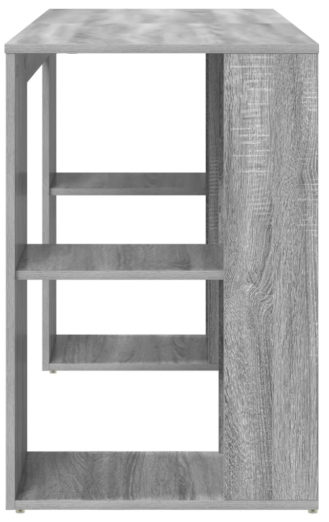 Secretária Cinza Sonoma Cinza Sonoma Aglomerado de partículas Médio