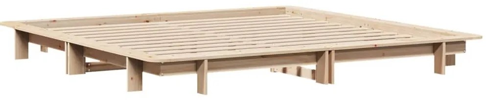 Cama sem colchão 160x200 cm madeira de pinho maciça