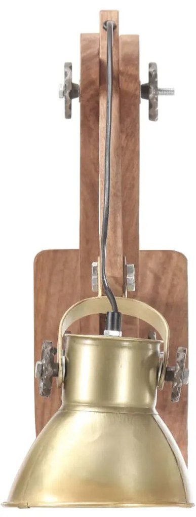 Candeeiro de parede redondo estilo industrial E27 bronze