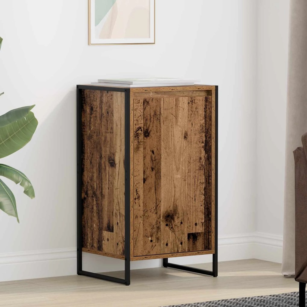 vidaXL Buffet Madeira Antiga 43 x 36 x 75,5 cm Madeira processada