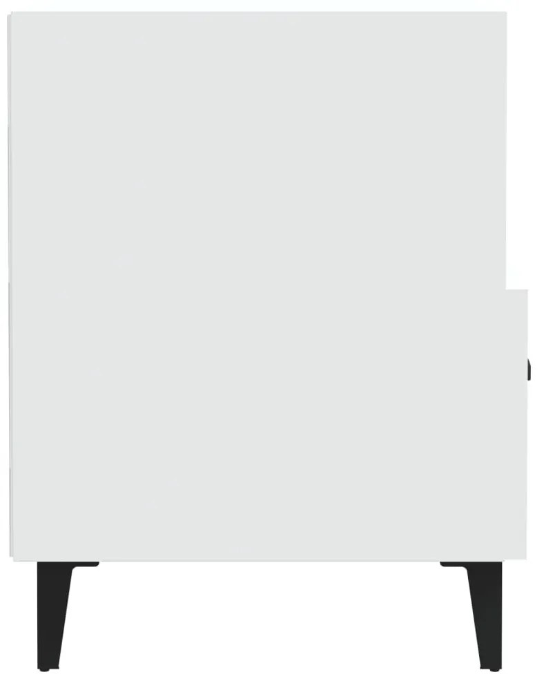 Mesas de cabeceira 2 pcs madeira processada branco
