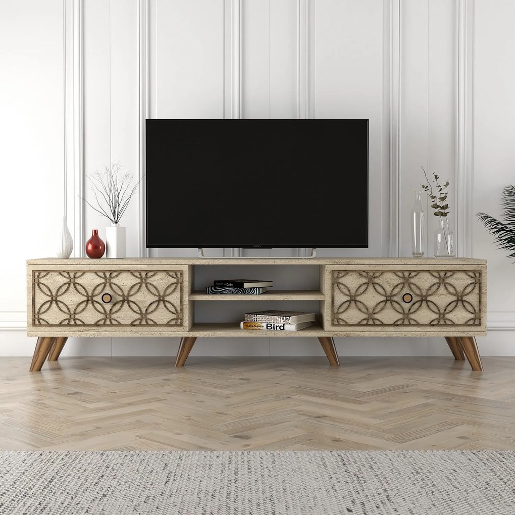 Móvel TV Class – Travertine – 180 cm x 44 cm x 37 cm