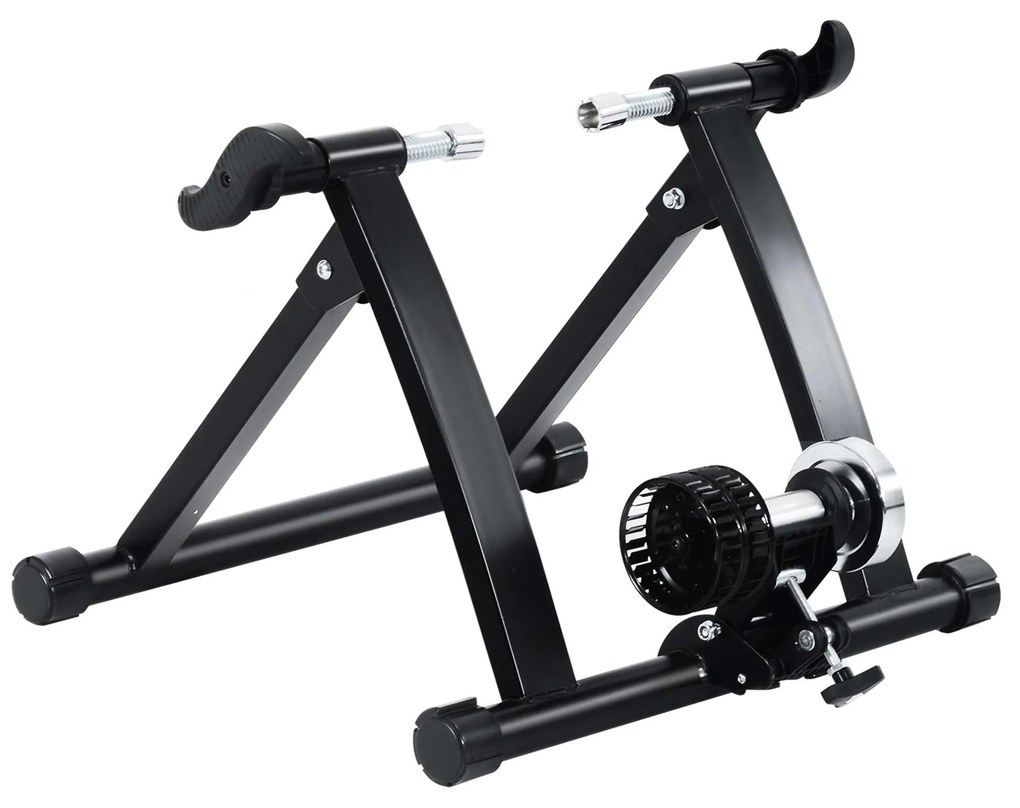 HOMCOM Rolo de Treinamento Magnético para Bicicleta Dobrável 54,4x 47,2x39,1 cm Preta