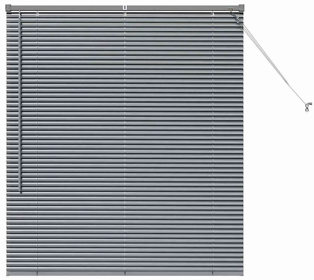 Persiana de Janela Cinzento-escuro 80 x 130 cm Alumínio