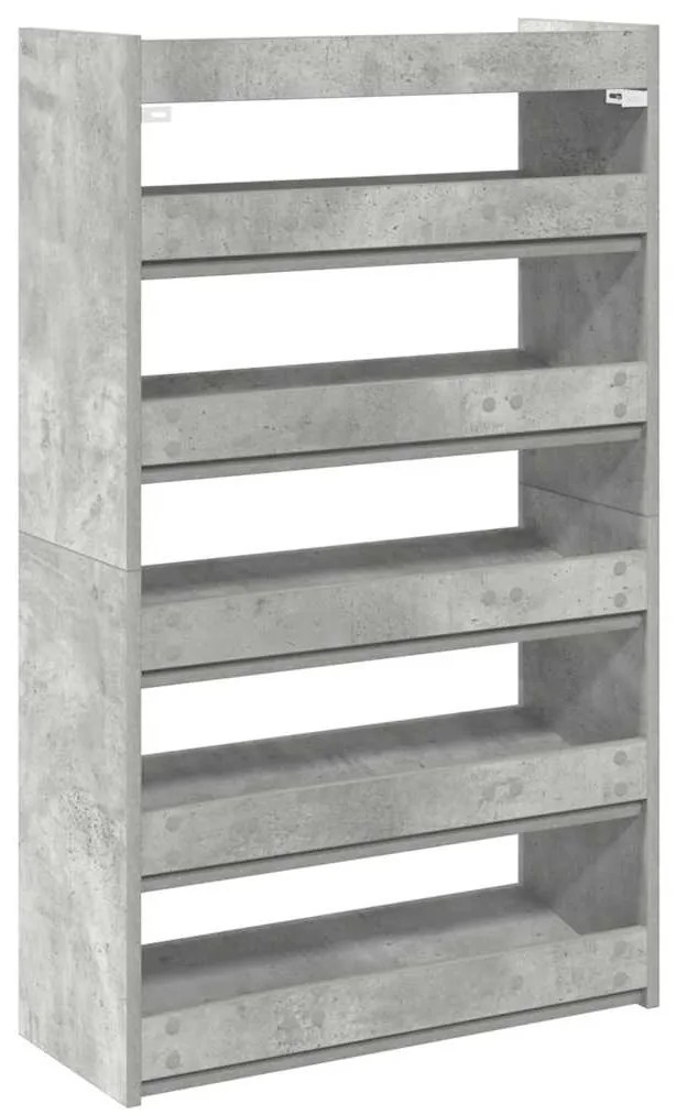 Sapateira 60x25x100 cm derivados de madeira cinzento cimento