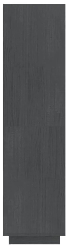 Estante/divisória 60x35x135 cm madeira de pinho maciça cinzento