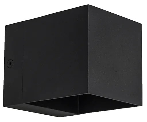 Conjunto moderno de 4 candeeiros de parede preto - Transfer